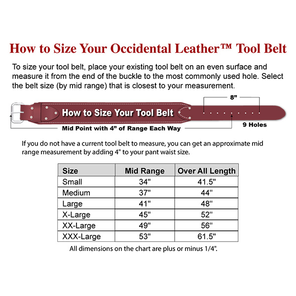 Men's Belt Sizing Guidelines