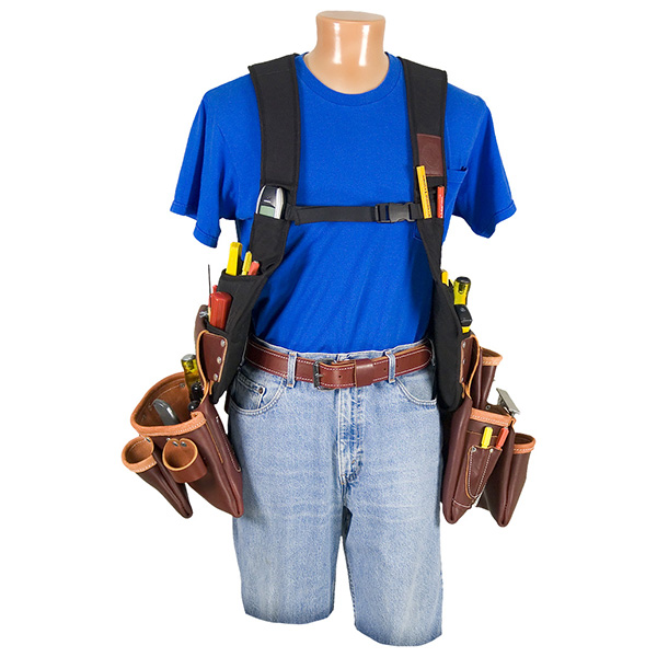 Leather Hybrid Tool Belt with Suspenders